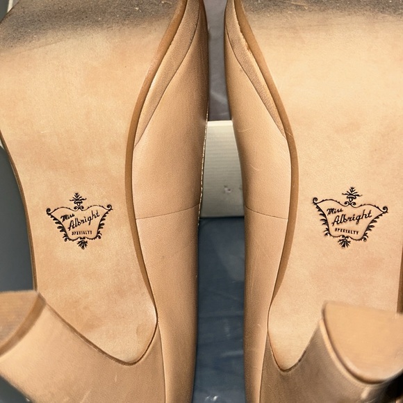 Anthropologie Ms Albright tan heels - Picture 13 of 14
